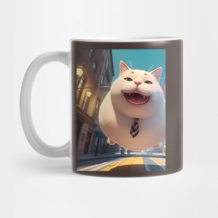 Selfie Fat cat - Modern digital art Mug